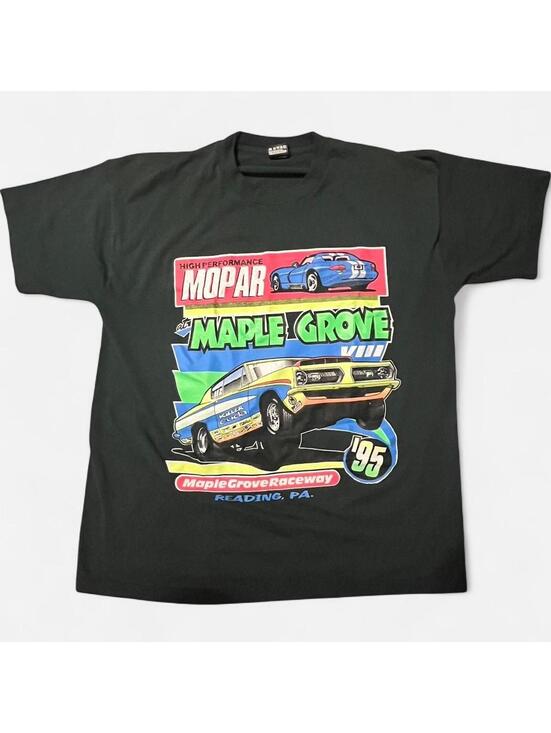 Fruit of the Loom Other - Vintage 1995 Maple Grove Drag Raceway MOPAR Graphic Tee XL